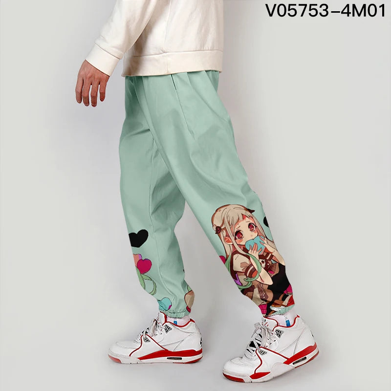 Youthful Casual Pants Workwear Anime Cosplay Clothes Straight Leg Nine Points Summer Polyester Fiber Micro Stretch Trendy Car...