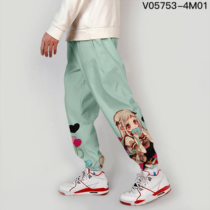 Youthful Casual Pants Workwear Anime Cosplay Clothes Straight Leg Nine Points Summer Polyester Fiber Micro Stretch Trendy Car...