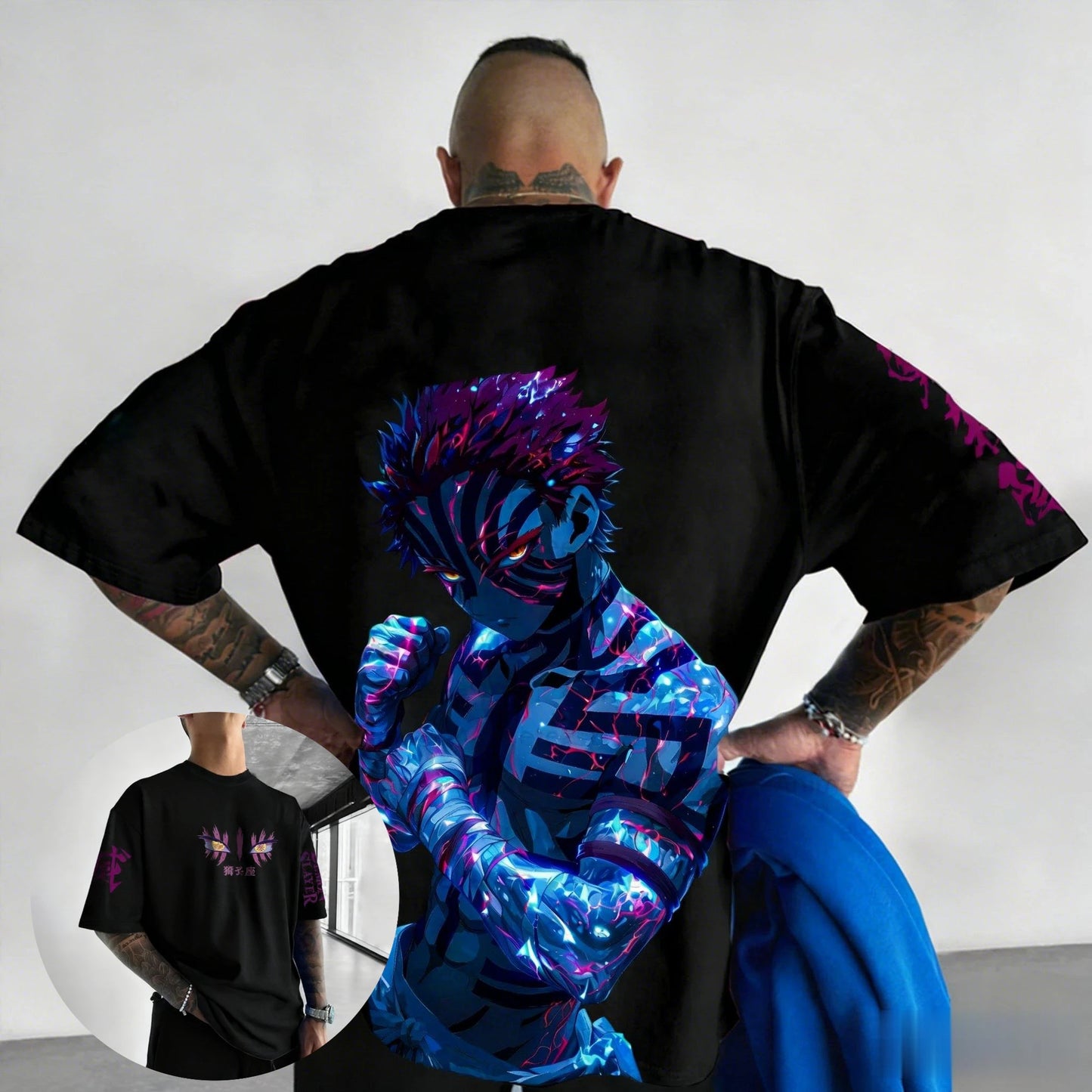 Demon Slayer Blade Komatsu Anime T-shirt Men's Harajuku Style Male and Female Manga Enthusiasts Y2K Unisex T-shirt