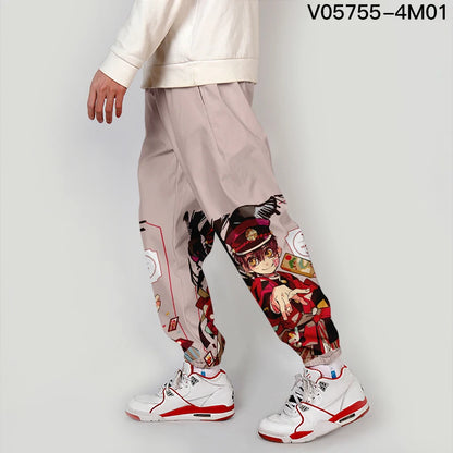Youthful Casual Pants Workwear Anime Cosplay Clothes Straight Leg Nine Points Summer Polyester Fiber Micro Stretch Trendy Car...
