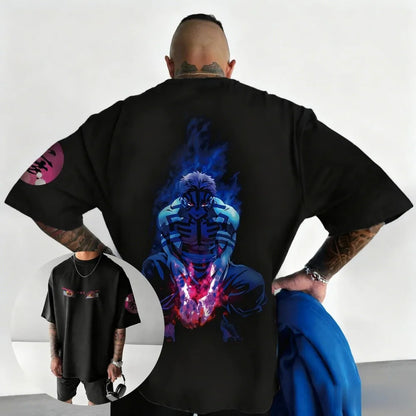 Demon Slayer Blade Komatsu Anime T-shirt Men's Harajuku Style Male and Female Manga Enthusiasts Y2K Unisex T-shirt