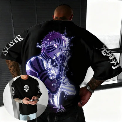Demon Slayer Blade Komatsu Anime T-shirt Men's Harajuku Style Male and Female Manga Enthusiasts Y2K Unisex T-shirt