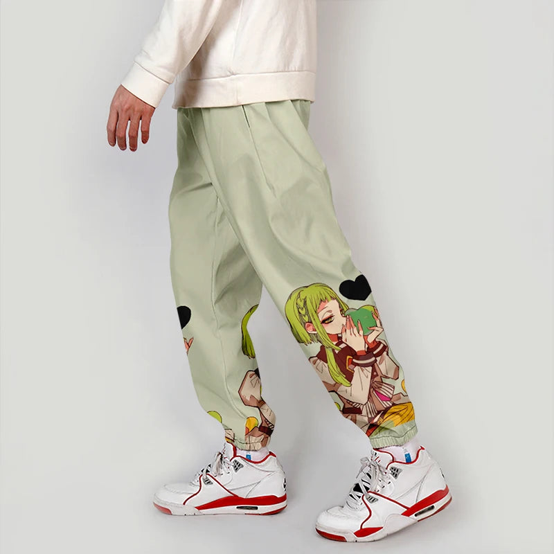 Youthful Casual Pants Workwear Anime Cosplay Clothes Straight Leg Nine Points Summer Polyester Fiber Micro Stretch Trendy Car...