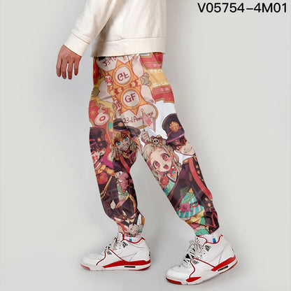 Youthful Casual Pants Workwear Anime Cosplay Clothes Straight Leg Nine Points Summer Polyester Fiber Micro Stretch Trendy Car...