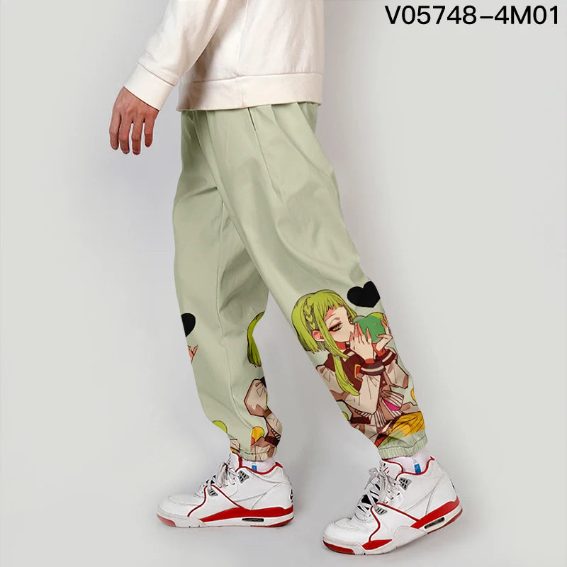 Youthful Casual Pants Workwear Anime Cosplay Clothes Straight Leg Nine Points Summer Polyester Fiber Micro Stretch Trendy Car...