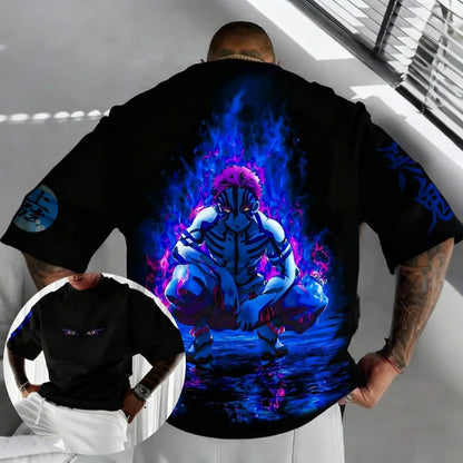 Demon Slayer Blade Komatsu Anime T-shirt Men's Harajuku Style Male and Female Manga Enthusiasts Y2K Unisex T-shirt