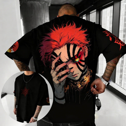 Demon Slayer Blade Komatsu Anime T-shirt Men's Harajuku Style Male and Female Manga Enthusiasts Y2K Unisex T-shirt