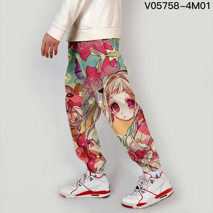 Youthful Casual Pants Workwear Anime Cosplay Clothes Straight Leg Nine Points Summer Polyester Fiber Micro Stretch Trendy Car...