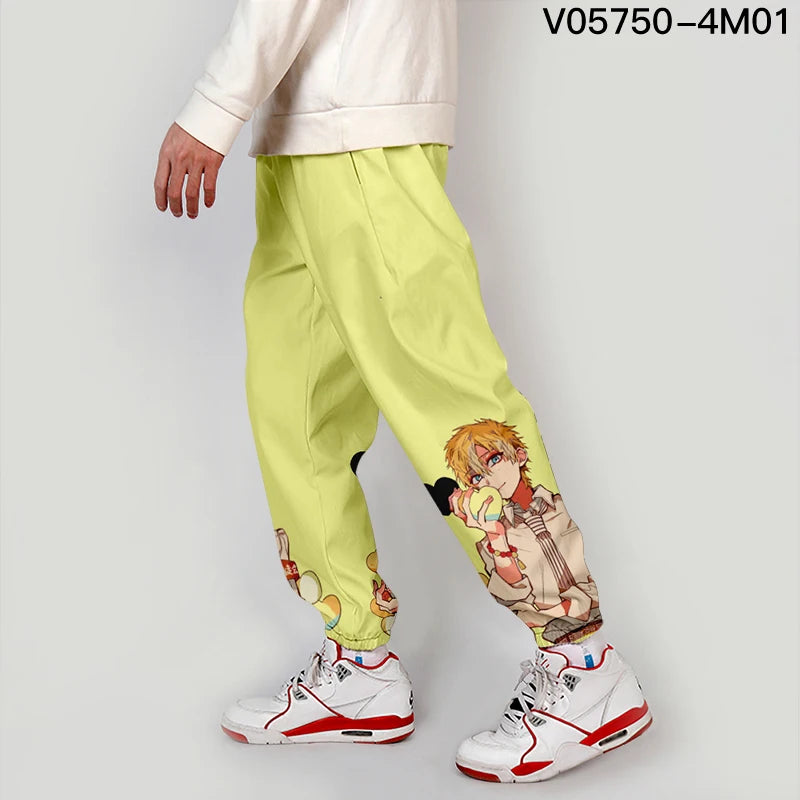 Youthful Casual Pants Workwear Anime Cosplay Clothes Straight Leg Nine Points Summer Polyester Fiber Micro Stretch Trendy Car...